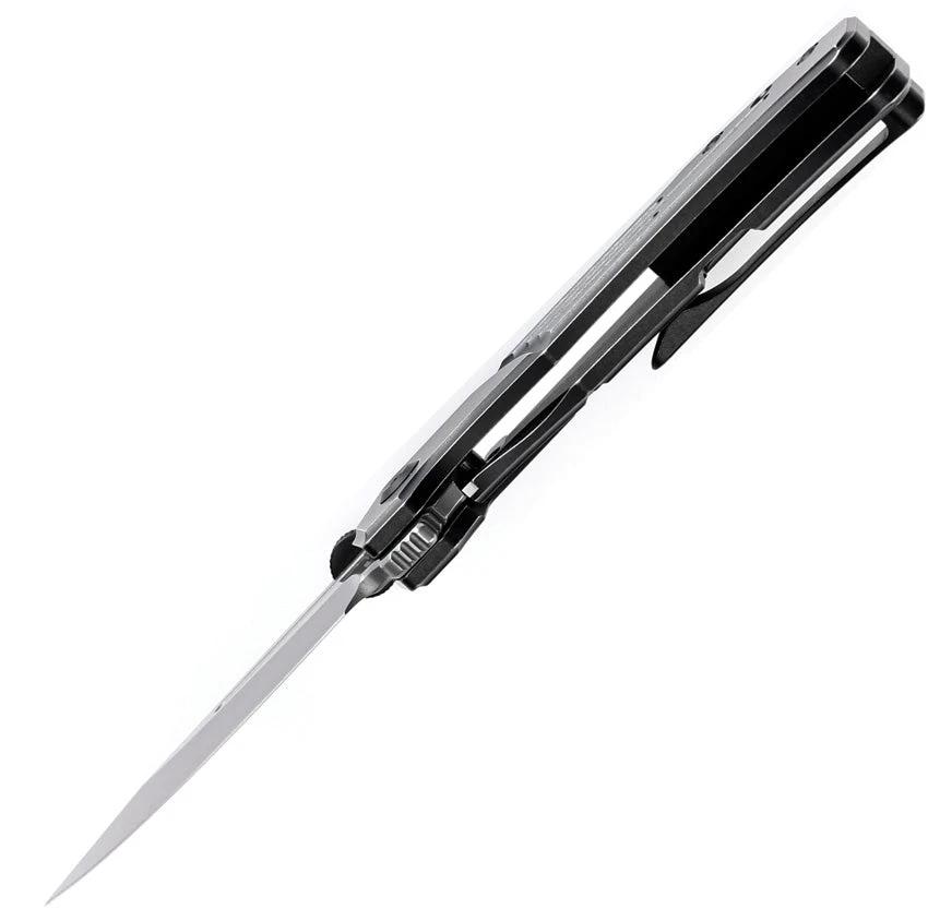 Kansept Knives Orion Framelock BW Damascus K1089A3 by Kansept Knives