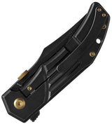 Kansept Knives Orion Framelock BW - CPM S35VN Blade With BlackWash Finish And Titanium Handle by Kansept Knives