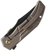 Kansept Knives Orion Framelock Bronze - CPM S35VN Blade With Bronze Anodized Titanium Handle. by Kansept Knives