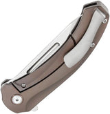 Kansept Knives Hira Framelock Bronze K1090A2 - S35VN Blade, Bronze Anodized Titanium Handle by Kansept Knives