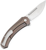 Kansept Knives Hira Framelock Bronze K1090A2 - S35VN Blade, Bronze Anodized Titanium Handle by Kansept Knives