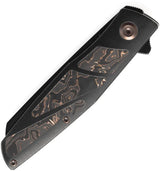Kansept Knives Cru Framelock Copper Foil K1092A1 by Kansept Knives