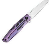 Kansept Knives Cru Framelock Purple Ti K1092A2 by Kansept Knives
