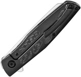 Kansept Knives Cru Framelock BSW Twill CF K1092A5 - CPM S35VN Blade Titanium Handle With Twill Carbon Fiber Inlay by Kansept Knives