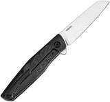 Kansept Knives Cru Framelock BSW Twill CF K1092A5 - CPM S35VN Blade Titanium Handle With Twill Carbon Fiber Inlay by Kansept Knives