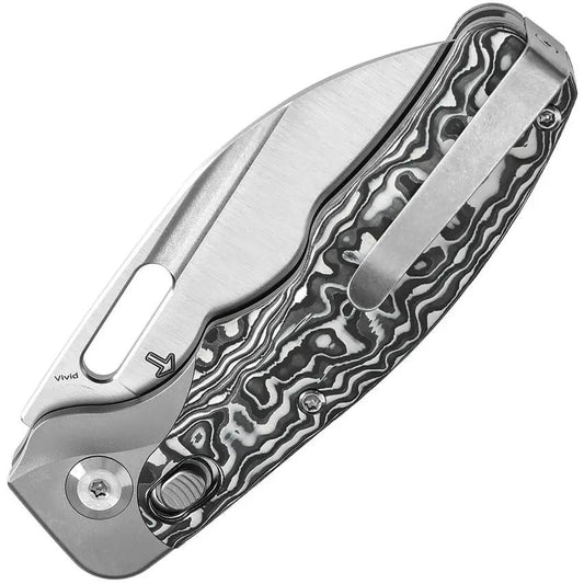 Kansept Knives Vivid Crossbar Lock CF K1094V3 - CPM S35VN Wharncliffe Blade With Titanium Handle And Carbon Fiber by Kansept Knives