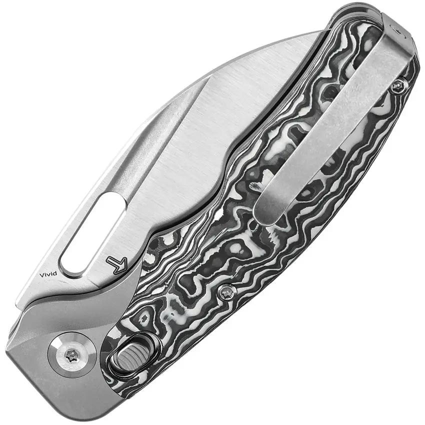 Kansept Knives Vivid Crossbar Lock CF K1094V3 - CPM S35VN Wharncliffe Blade With Titanium Handle And Carbon Fiber by Kansept Knives