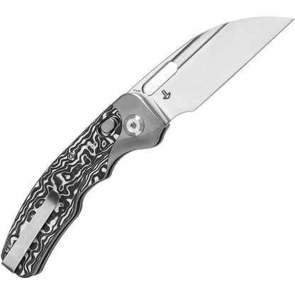 Kansept Knives Vivid Crossbar Lock CF K1094V3 - CPM S35VN Wharncliffe Blade With Titanium Handle And Carbon Fiber by Kansept Knives