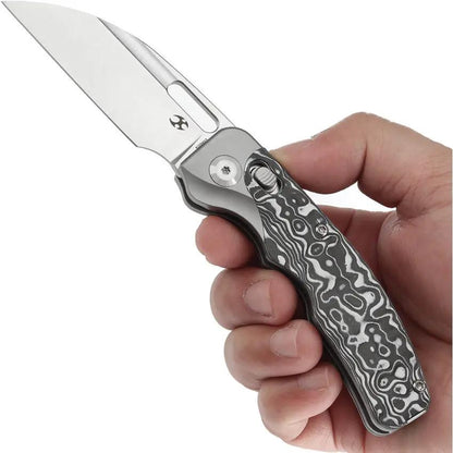 Kansept Knives Vivid Crossbar Lock CF K1094V3 - CPM S35VN Wharncliffe Blade With Titanium Handle And Carbon Fiber by Kansept Knives
