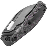 Kansept Knives Vivid Crossbar Lock Purple Haz - S35VN Wharncliffe Blade With Purple Haz Carbon Fiber Inlay by Kansept Knives
