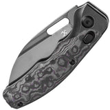 Kansept Knives Vivid Crossbar Lock Purple Haz - S35VN Wharncliffe Blade With Purple Haz Carbon Fiber Inlay by Kansept Knives