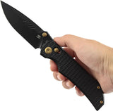 Kansept Knives Eaglestrike Crossbar Lock - BlackWash CPM S35VN Blade With Titanium Handle by Kansept Knives