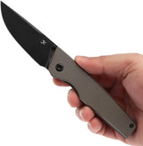 Kansept Knives Chimera Framelock Bronze K1096A1 - CPM S35VN Drop Point Blade With Bronze Anodized Titanium Handle by Kansept Knives