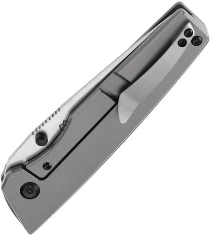 Kansept Knives Chimera Framelock Gray - S35VN Blade With Gray Anodized Titanium Handle by Kansept Knives