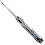 Kansept Knives Quasar Crossbar Lock Timas K1099V4 - CPM 20CV Blade With Timascus Inlay And Titanium Handle by Kansept Knives