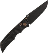 Kansept Knives SIF Crossbar Lock BW K1100V3 - BlackWash CPM S35VN Drop Point Knife With Titanium Handle And Pocket Clip by Kansept Knives