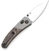 Kansept Knives Dako Crossbar Lock CopperCF K1101V2 - S35VN Drop Point Blade With Copper Foil Carbon Fiber Inlay by Kansept Knives