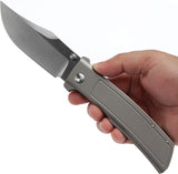 Kansept Knives Bison Framelock Gray K1108A1 by Kansept Knives