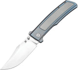 Kansept Knives Bison Framelock Gray/Blue K1108B2 by Kansept Knives