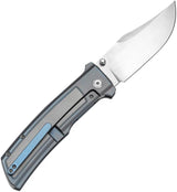Kansept Knives Bison Framelock Gray/Blue K1108B2 by Kansept Knives