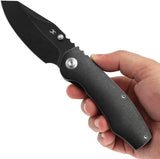 Kansept Knives Caveman Framelock BSW K1110A2 - BlackWash CPM-20CV Reverse Tanto Blade by Kansept Knives