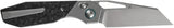 Kansept Knives QTRO Crossbar Lock Shred CF Elmax Wharncliffe Blade Titanium Handle With Shredded Carbon Fiber Inlay by Kansept Knives