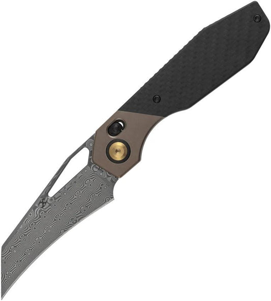 Kansept Knives QTRO Crossbar Lock Twill CF K1118VH2 by Kansept Knives