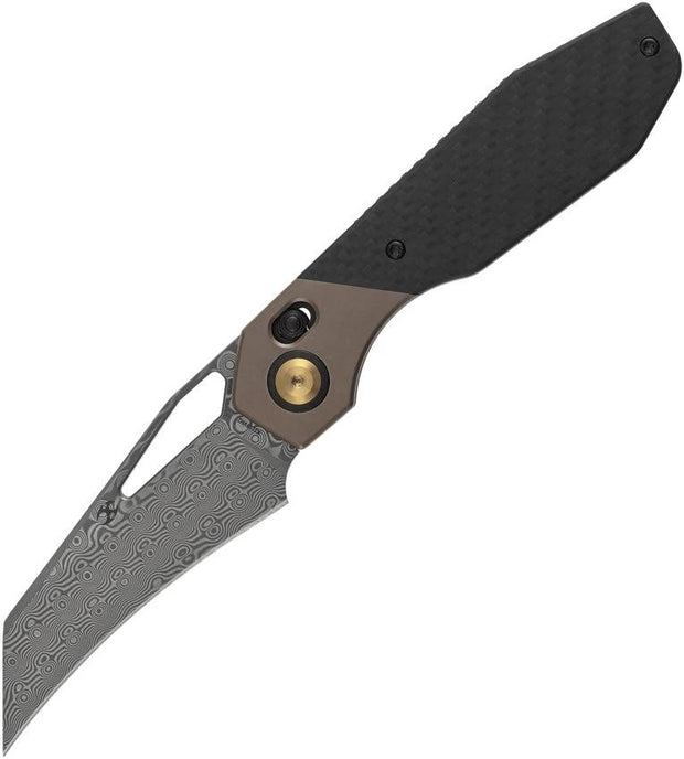 Kansept Knives QTRO Crossbar Lock Twill CF K1118VH2 by Kansept Knives