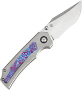Kansept Knives Fermi Linerlock Timascus Edition - CPM-20CV Recurve Blade With Timascus Inlay by Kansept Knives