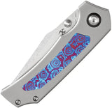 Kansept Knives Fermi Linerlock Timascus Edition - CPM-20CV Recurve Blade With Timascus Inlay by Kansept Knives