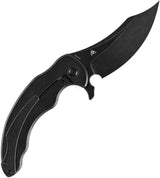 Kansept Knives Gilgamesh Framelock Copper CF K1128A4 - S35VN Trailing Point Blade Copper Foil Carbon Fiber Handle by Kansept Knives