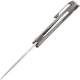 Kansept Knives Mini Accipiter Framelock - S35VN Blade, Gray Titanium Handle With Carbon Fiber Inlay by Kansept Knives