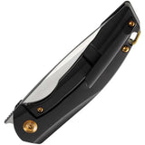 Kansept Knives Mini Accipiter Framelock Copp K2007A5 - S35VN Satin Blade, Copper Inlay On Titanium Handle by Kansept Knives