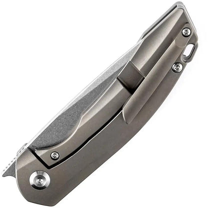 Kansept Knives Mini Accipiter Framelock Brz - Bronze Anodized Titanium Handle With Rose Carbon Fiber Inlay S35VN Blade by Kansept Knives