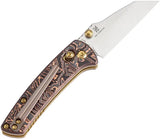 Kansept Knives Little Main Street Crossbar K2015V2 - S35VN Satin Blade With Copper Foil Carbon Fiber Handle by Kansept Knives