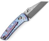 Kansept Knives Little Main Street Timascus K2015V3 - Timascus Handle With Damascus Blade For Compact EDC by Kansept Knives
