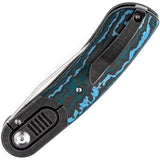 Kansept Knives Reverie Framelock Blue K2025A3 - Satin S35VN Blade With Blue Carbon Fiber Handle by Kansept Knives