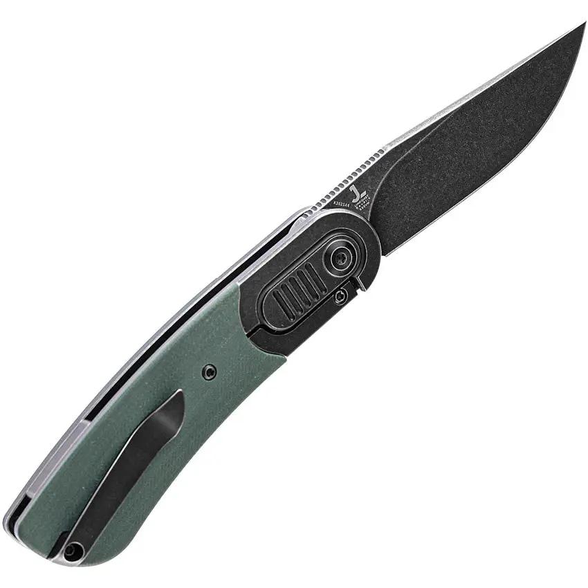 Kansept Knives Reverie Framelock Micarta K2025A6 - CPM S35VN Blade, Green Micarta Handle, Titanium Bolsters by Kansept Knives