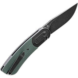 Kansept Knives Reverie Framelock Micarta K2025A6 - CPM S35VN Blade, Green Micarta Handle, Titanium Bolsters by Kansept Knives