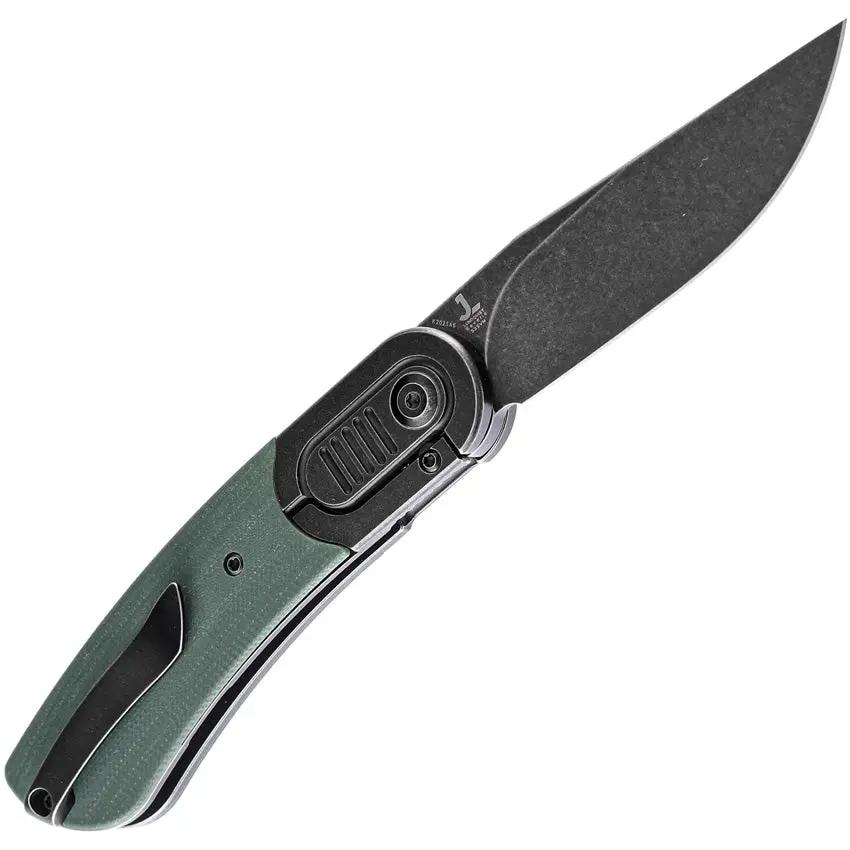 Kansept Knives Reverie Framelock Micarta K2025A6 - CPM S35VN Blade, Green Micarta Handle, Titanium Bolsters by Kansept Knives