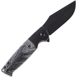 Kansept Knives Skikari SBL Button Lock K2027B1 - CPM S35VN Blade Black Stonewash G10 Handle by Kansept Knives