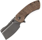 Kansept Knives M+ Korvid Linerlock Burlap Mic K2030C4 by Kansept Knives