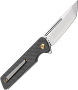 Kansept Knives Anomaly Linerlock Carbon Fiber G10 - CPM S35VN Tanto Blade With Extended Tang And Pocket Clip by Kansept Knives