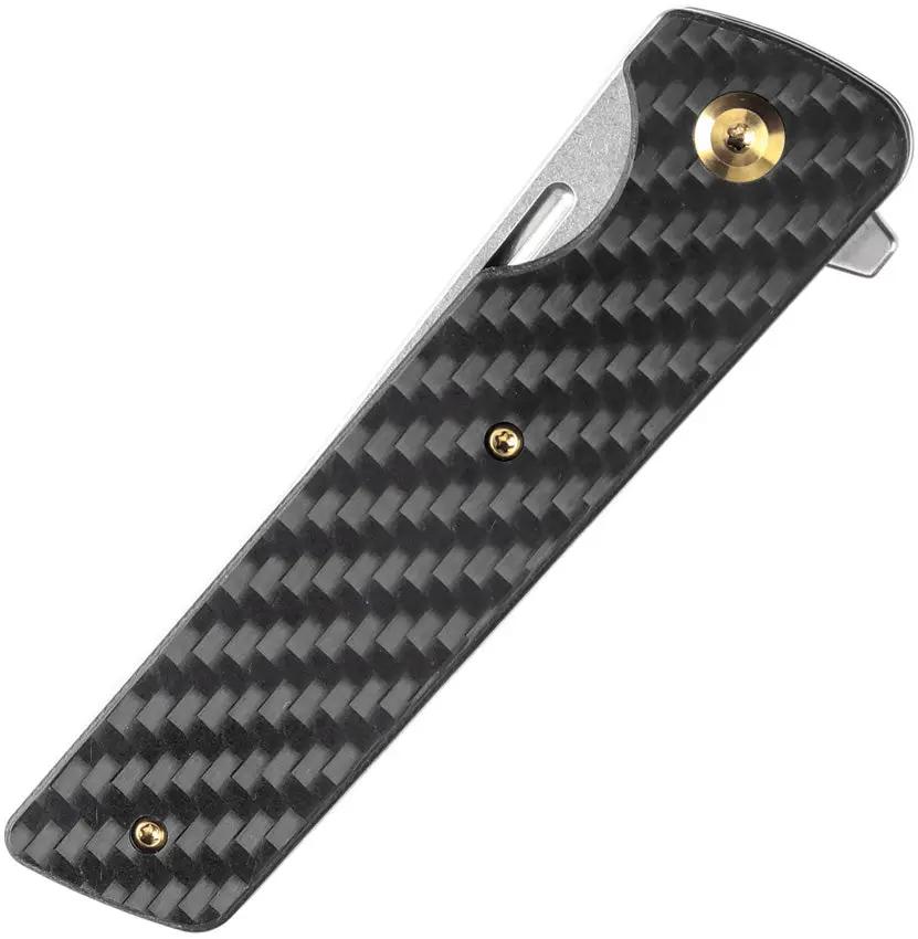 Kansept Knives Anomaly Linerlock Carbon Fiber G10 - CPM S35VN Tanto Blade With Extended Tang And Pocket Clip by Kansept Knives