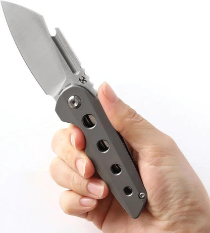 Kansept Knives Rafe Linerlock BB Ti Satin S35VN Wharncliffe Blade Titanium Handle by Kansept Knives
