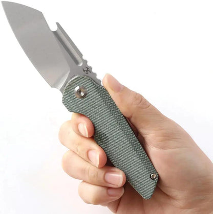 Kansept Knives Rafe Linerlock Green Micarta - S35VN Wharncliffe Blade Extended Tang by Kansept Knives