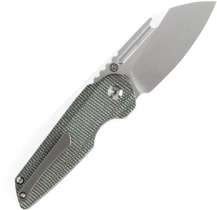 Kansept Knives Rafe Linerlock Green Micarta - S35VN Wharncliffe Blade Extended Tang by Kansept Knives