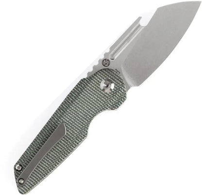 Kansept Knives Rafe Linerlock Green Micarta - S35VN Wharncliffe Blade Extended Tang by Kansept Knives