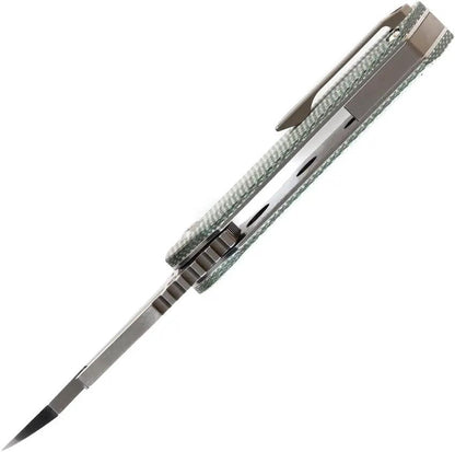 Kansept Knives Rafe Linerlock Green Micarta - S35VN Wharncliffe Blade Extended Tang by Kansept Knives