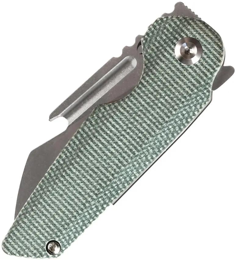 Kansept Knives Rafe Linerlock Green Micarta - S35VN Wharncliffe Blade Extended Tang by Kansept Knives
